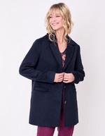 Straight woolen coat femme La Fiancée