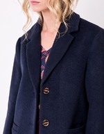Straight woolen coat femme La Fiancée