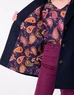 Straight woolen coat femme La Fiancée