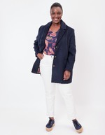 Straight woolen coat femme La Fiancée
