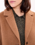 Straight woolen coat femme La Fiancée