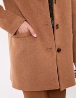 Straight woolen coat femme La Fiancée