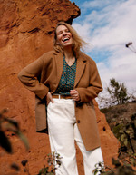 Straight woolen coat femme La Fiancée