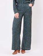 Wide soft knit pants femme La Fiancée