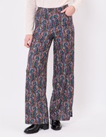 Wide soft knit pants femme La Fiancée
