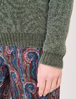 Fluffy knit sweater femme La Fianc&eacute;e