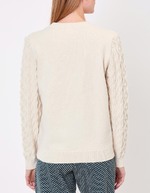 Embroidered knit sweater femme La Fianc&eacute;e