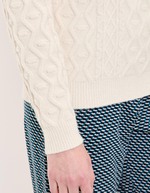 Embroidered knit sweater femme La Fianc&eacute;e