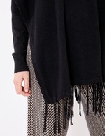 Knit turtleneck poncho femme La Fianc&eacute;e