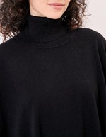 Knit turtleneck poncho femme La Fianc&eacute;e