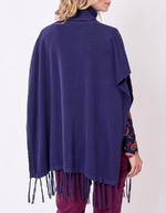 Knit turtleneck poncho femme La Fianc&eacute;e