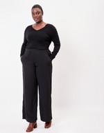 Wide fluid pants femme La Fiancée