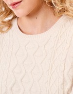 Fancy knit sweater dress femme La Fiancée