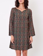 Fluid satin A-line dress femme La Fiancée