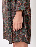 Fluid satin A-line dress femme La Fiancée