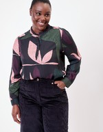 Fluid ruffled blouse femme La Fiancée