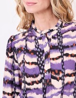 Fluid ruffled blouse femme La Fianc&eacute;e