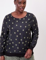 Fluid sweatshirt-style top femme La Fiancée