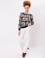 Fluid sweatshirt-style top femme La Fiancée
