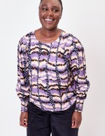 Fluid satin blouse femme La Fianc&eacute;e
