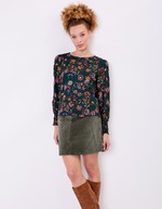 Fluid satin blouse femme La Fianc&eacute;e