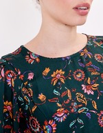 Fluid satin blouse femme La Fianc&eacute;e