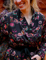 Fluid satin kimono jacket femme La Fianc&eacute;e