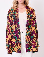 Fluid satin kimono jacket femme La Fianc&eacute;e