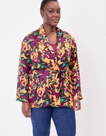 Fluid satin kimono jacket femme La Fianc&eacute;e