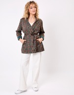 Fluid satin kimono jacket femme La Fianc&eacute;e