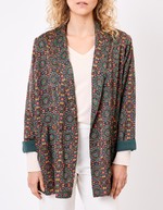Fluid satin kimono jacket femme La Fianc&eacute;e