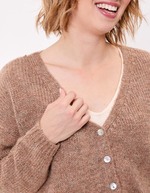 Plain short women’s cardigan femme La Fiancée