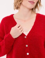 Plain short women’s cardigan femme La Fiancée