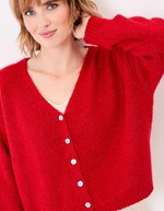 Plain short women’s cardigan femme La Fiancée