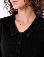 Corduroy blouse with V-neck femme Princesse Nomade