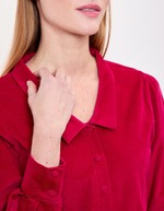 Corduroy blouse with V-neck femme Princesse Nomade
