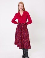 Corduroy blouse with V-neck femme Princesse Nomade