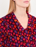 Corduroy blouse with V-neck femme Princesse Nomade