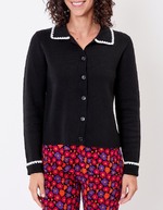 Plain thick cotton cardigan jacket femme Princesse Nomade