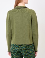 Plain thick cotton cardigan jacket femme Princesse Nomade
