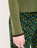 Plain thick cotton cardigan jacket femme Princesse Nomade