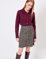 Plain thick cotton cardigan jacket femme Princesse Nomade