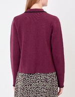 Plain thick cotton cardigan jacket femme Princesse Nomade
