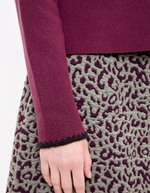 Plain thick cotton cardigan jacket femme Princesse Nomade