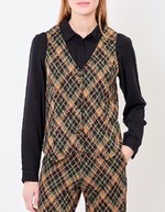 Organic knit waistcoat femme Princesse Nomade