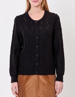 Soft knit cardigan with round neck femme Princesse Nomade