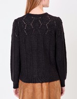 Soft knit cardigan with round neck femme Princesse Nomade