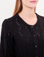 Soft knit cardigan with round neck femme Princesse Nomade