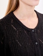 Soft knit cardigan with round neck femme Princesse Nomade