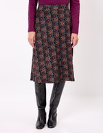 Flared flowing knit midi skirt femme Princesse Nomade